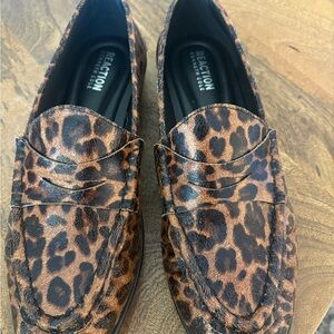 BRAND NEW W/box. Kenneth Cole Leopard Women’s Zoila Penny Loafers